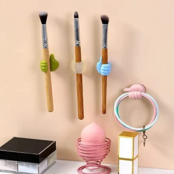 CLGD_20_Pieces_Thumb_Wall_Hook,_Silicone_Creative_Thumbs_Up_Shape_Wall_Hook,_Multifunctional_Thumb_Hook_Holder_Cable_Clip_Organizer_Key_Hook_Wall_Hangers_for_Home_Office_Bedroom_multi_color