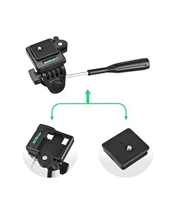 CLGD_330A_Aluminum_Portable_Tripod_Stand_3_Way_Head_for_Digital_Camera_Camcorder_with_Mobile_Holder_Tripod_Kit