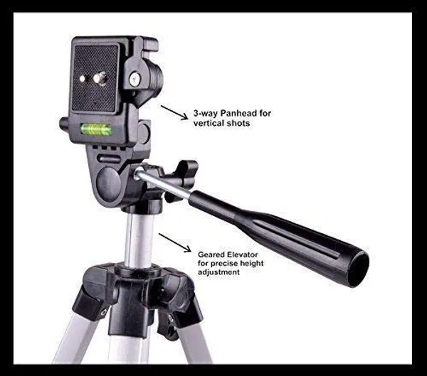 CLGD_330A_Aluminum_Portable_Tripod_Stand_3_Way_Head_for_Digital_Camera_Camcorder_with_Mobile_Holder_Tripod_Kit