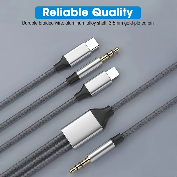 CLGD_3_in_1_Car_AUX_Cable_3.5mm_to_3.5mm_AUX_Cable_Lightning/Type_C_to_3.5mm_AUX_Cable_Universal_HiFi_Audio_Cable_for_iPhone,_Tablet,_Car_Stereo