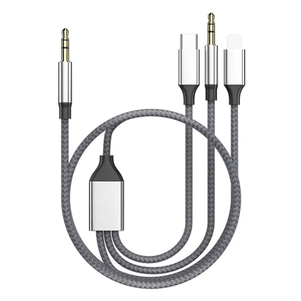 CLGD_3_in_1_Car_AUX_Cable_3.5mm_to_3.5mm_AUX_Cable_Lightning/Type_C_to_3.5mm_AUX_Cable_Universal_HiFi_Audio_Cable_for_iPhone,_Tablet,_Car_Stereo
