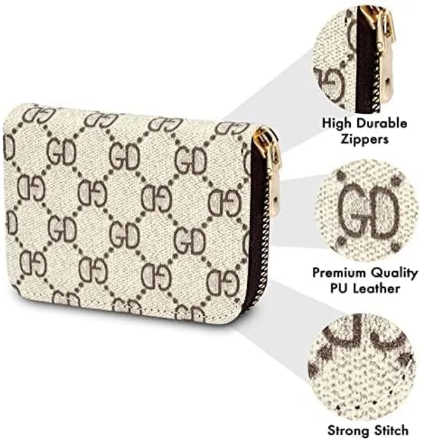 Credit/Debit_Card_Holder_11_Slot_Pu_Leather_Small_Zipper_Wallet_For_Men_&_Women_(Off_White_(Cream))
