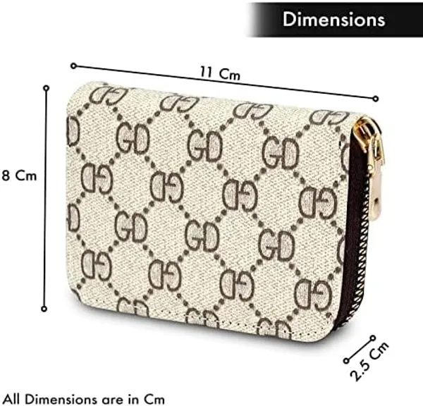 Credit/Debit_Card_Holder_11_Slot_Pu_Leather_Small_Zipper_Wallet_For_Men_&_Women_(Off_White_(Cream))