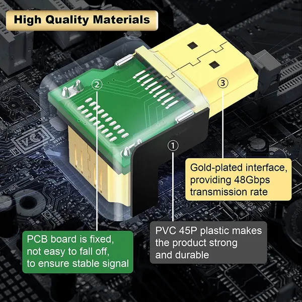 CLGD_HDMI_Adapter_90_Degree_4K_Male_to_Female_HDMI_Connector_270_Degree_Extender_Right_Angle_2_Pack_Combo_L-Type_HDTV_Converter