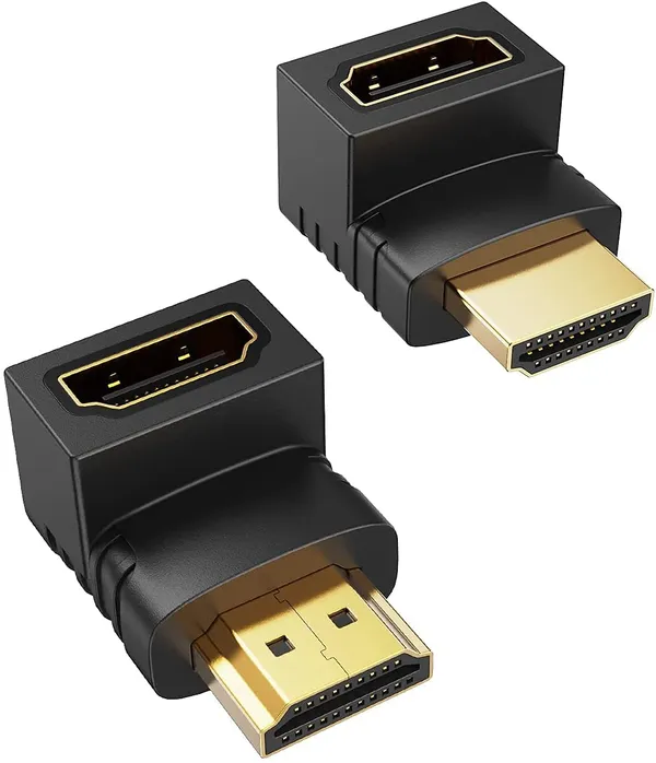 CLGD_HDMI_Adapter_90_Degree_4K_Male_to_Female_HDMI_Connector_270_Degree_Extender_Right_Angle_2_Pack_Combo_L-Type_HDTV_Converter
