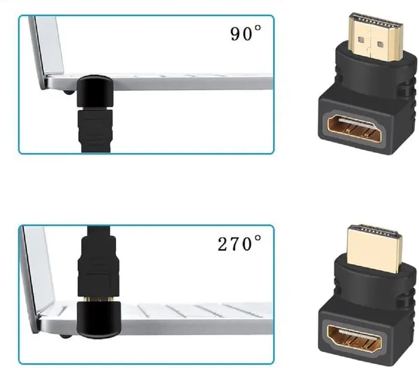 CLGD_HDMI_Adapter_90_Degree_4K_Male_to_Female_HDMI_Connector_270_Degree_Extender_Right_Angle_2_Pack_Combo_L-Type_HDTV_Converter