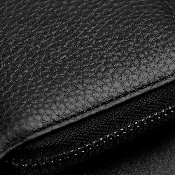 CLGD_Leather_Wallet_with_ID_Pouch_Slots_Credit_Debit_Zipper_Card_Holder_Money_Wallet_Coin_Purse_for_Men_&_Women_(Black)
