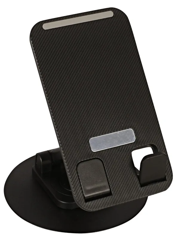 CLGD_Mobile_Stand_Holder_360_Degree_Roation_Aluminium_Alloy_Adjustable_Height_and_Angle_for_All_Mobile_Smart_Phones,_Tablets_&_Desk_Office_Foldable_Desktop_-_Pack_of_-_Black