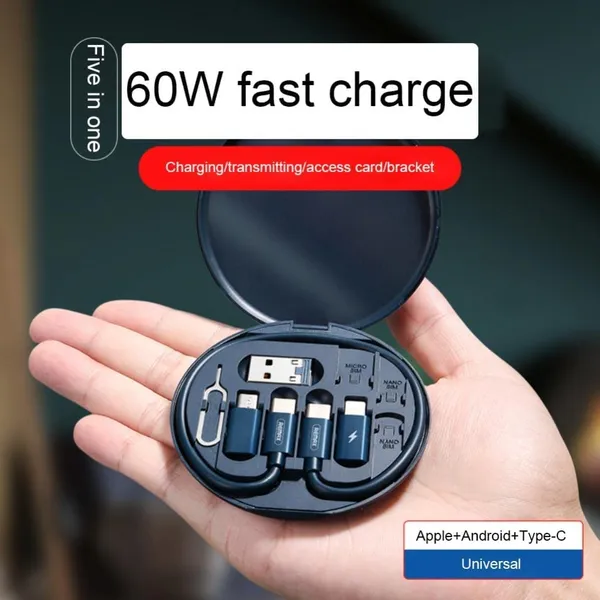 CLGD__5_in_1_Fast_Charging_Data_Cable_Kit_for_Type_C,_Apple_&_Android_Smarphones,_Multi_Charging_Cable_Case_Convertor_USB_C_to_Lightning/Type_C/Micro/USB_A_Adapter_set,_Eject_Tool_and_Slots