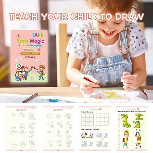 Magic_Practice_Copybook,_(4_BOOK_+1_PEN_+_10_REFILL)_Number_Tracing_Book_for_Preschoolers_with_Pen,_Magic_calligraphy_books_for_kids_Reusable_Writing_Tool