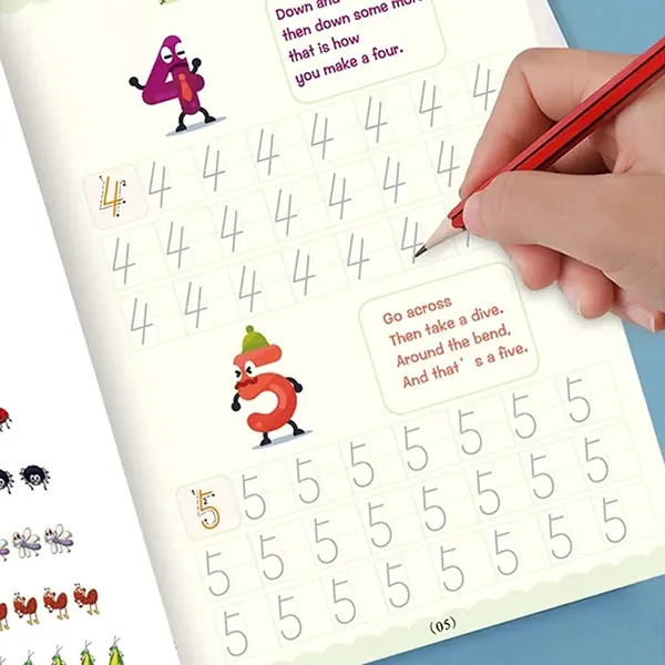 Magic_Practice_Copybook,_(4_BOOK_+1_PEN_+_10_REFILL)_Number_Tracing_Book_for_Preschoolers_with_Pen,_Magic_calligraphy_books_for_kids_Reusable_Writing_Tool