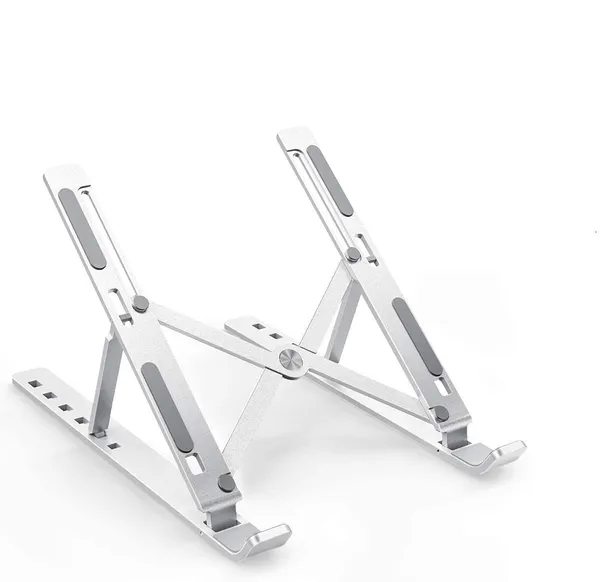 Laptop_Stand_For_Desk,_Ergonomic_Computer_Stand_Laptop_Riser,_Phone_And_Tablet_Stand_For_Desk,_Portable_Laptop_Elevator_Holder_Compatible_With_Macbook,_Laptop,Tablet_(Silver)