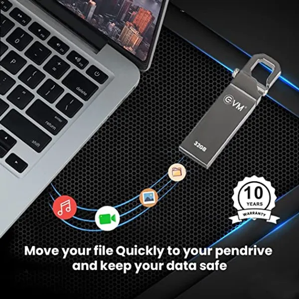 Evm_32Gb_Pen_Drive_Usb_2.0_Flash_Drive_Metal_Pen_Drive