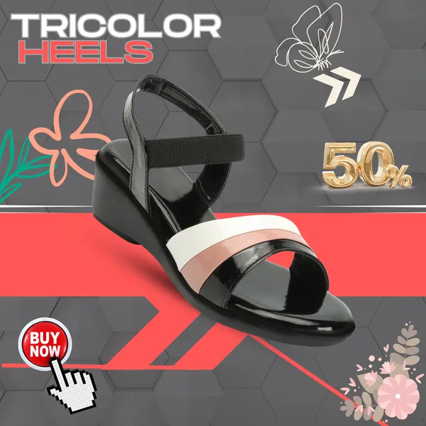 Black_women_Tricolor_Wedges_Sandals