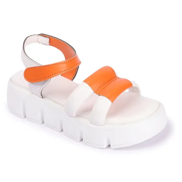 White_women_valcro_strap_colorblocked_platfrom_sandals