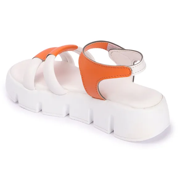 White_women_valcro_strap_colorblocked_platfrom_sandals