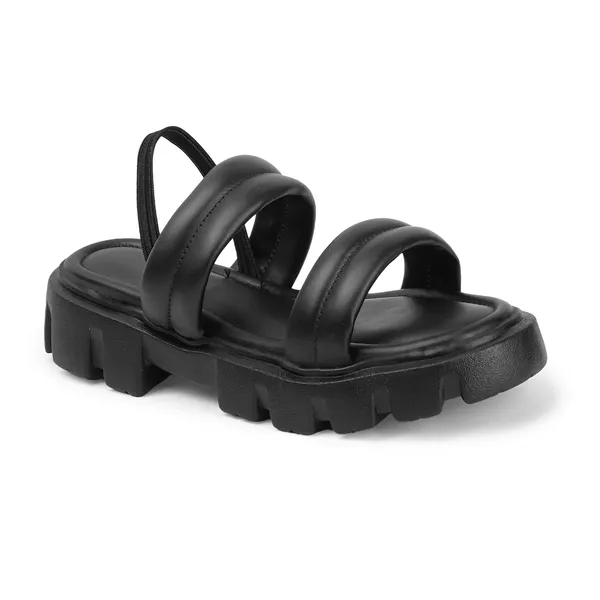 Black_Women_double_strap_slingback_platform_sandals