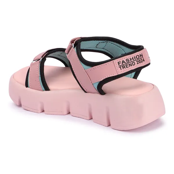 Pink_women_valcro_strap_printed_platfrom_sandals