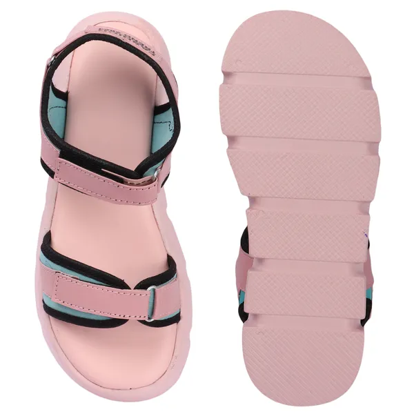 Pink_women_valcro_strap_printed_platfrom_sandals