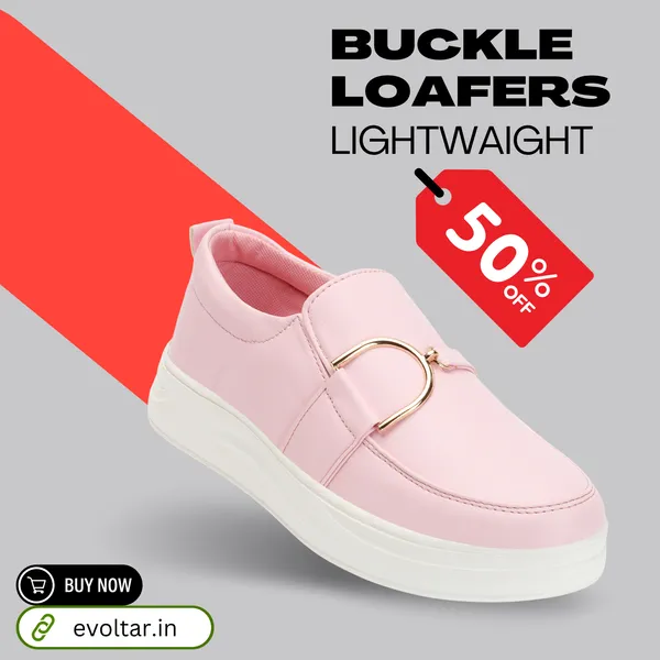 Pink_women_synthetic_leather_loafer_moccasins