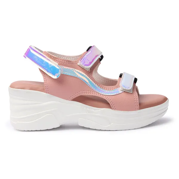Peach_women_Iridescent_Metallic_Wedges_Sandals