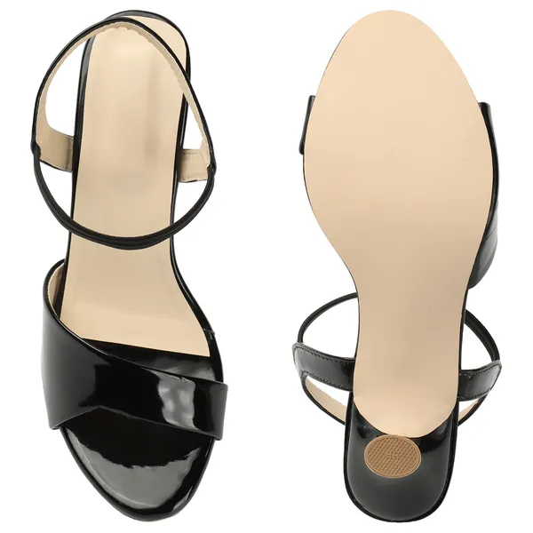 Black_Women_Sleek_Kitten_heels_solid_sandals