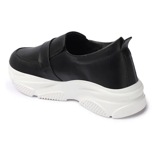 Black_women_synthetic_leather_loafer_moccasins