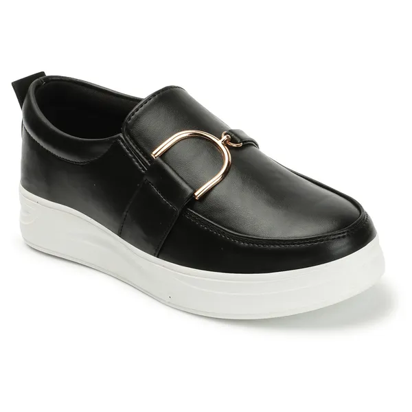Black_women_synthetic_leather_loafer_moccasins