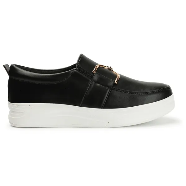 Black_women_synthetic_leather_loafer_moccasins