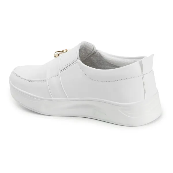 White_women_synthetic_leather_embellished_loafer_moccasins