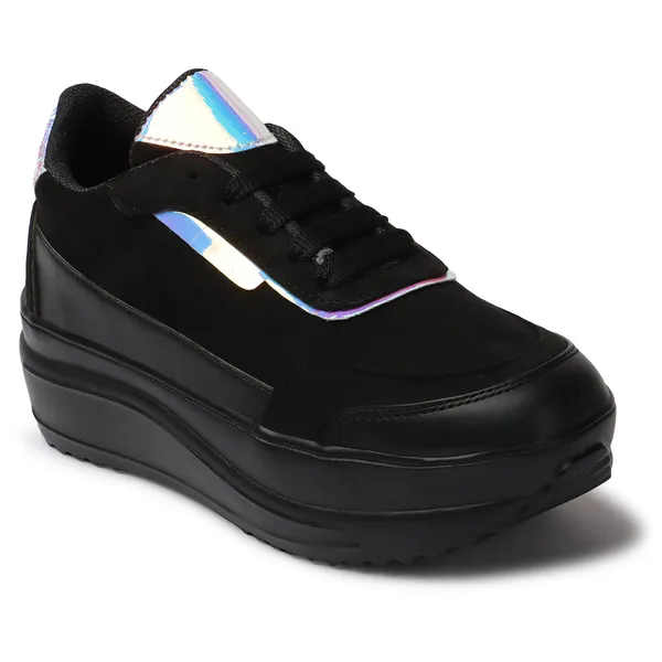 Black_women_synthetic_&_velvet_fusion_flatform_sneakers