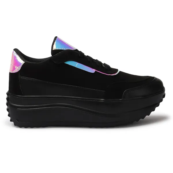 Black_women_synthetic_&_velvet_fusion_flatform_sneakers
