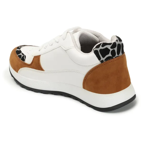 White_women_synthetic_&_velvet_fusion_flatform_sneakers