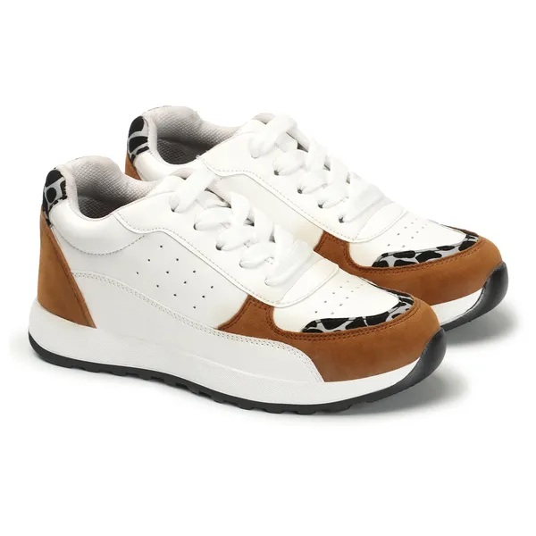 White_women_synthetic_&_velvet_fusion_flatform_sneakers