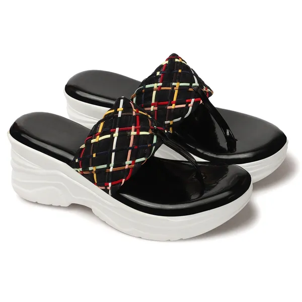 Black_women_Iridescent_Metallic_Wedges_Sandals