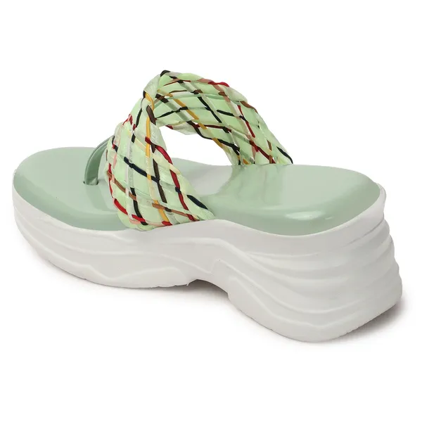 Green_women_Iridescent_Metallic_Wedges_Sandals