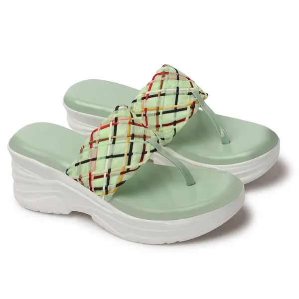 Green_women_Iridescent_Metallic_Wedges_Sandals