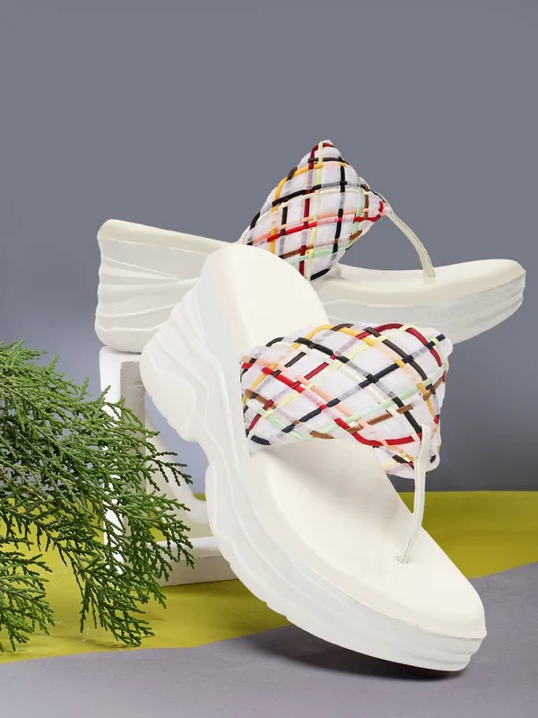 White_women_Iridescent_Metallic_Wedges_Sandals