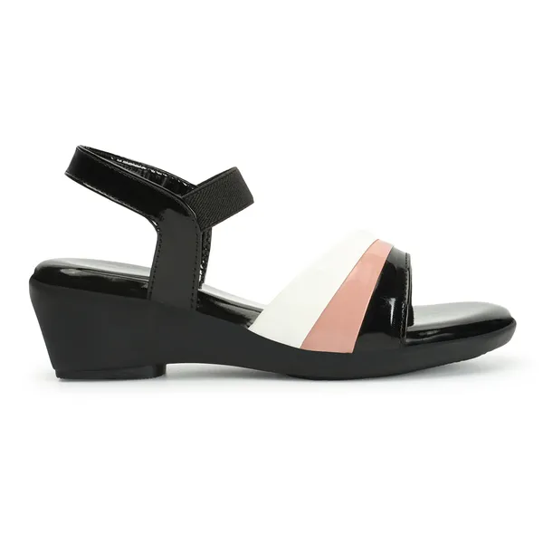 Black_women_Tricolor_Wedges_Sandals
