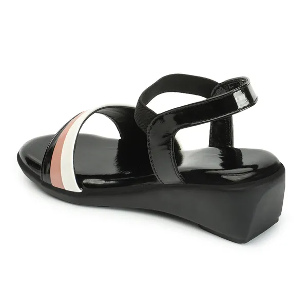Black_women_Tricolor_Wedges_Sandals
