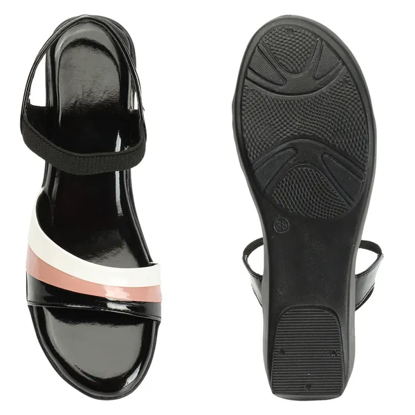 Black_women_Tricolor_Wedges_Sandals