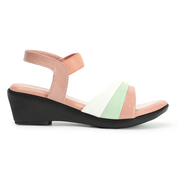 Peach_women_Tricolor_Wedges_Sandals