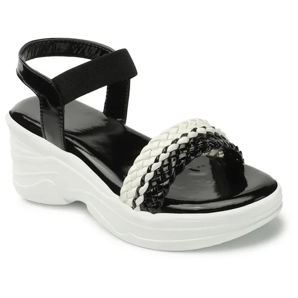 Black_women_Dual_Color_Braided_strap_Wedges_Sandals