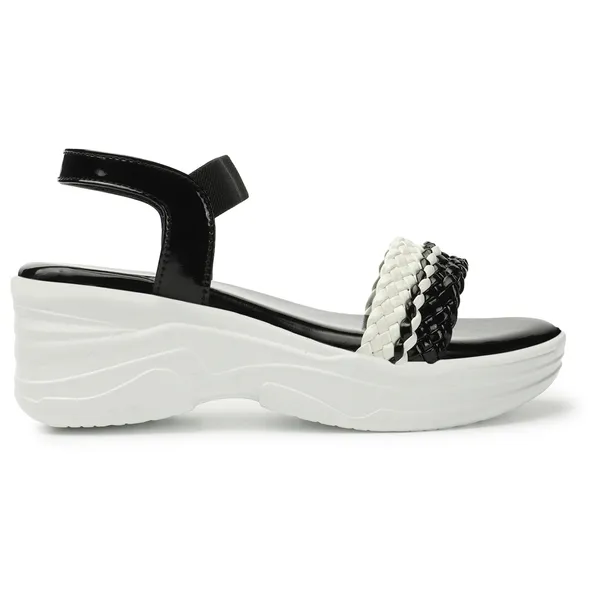 Black_women_Dual_Color_Braided_strap_Wedges_Sandals