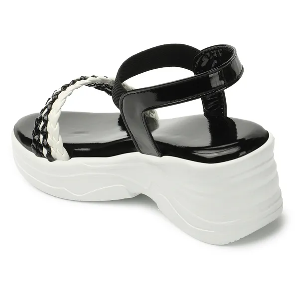 Black_women_Dual_Color_Braided_strap_Wedges_Sandals
