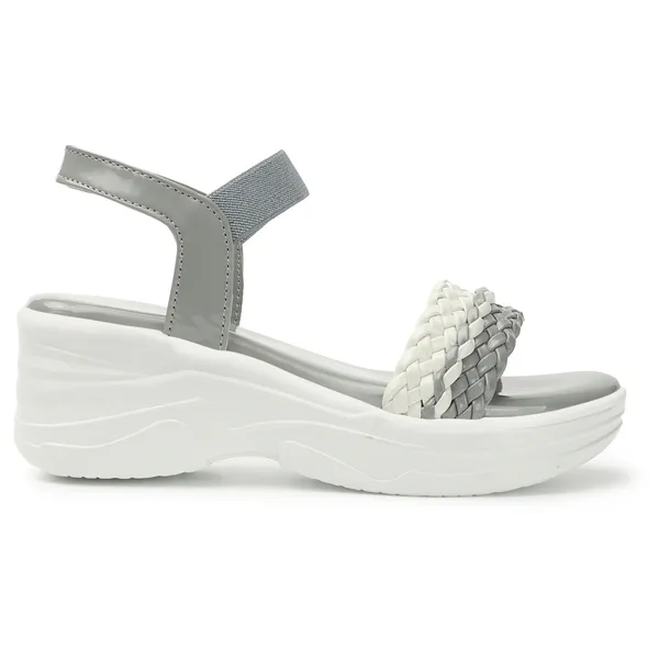 Grey_women_Dual_Color_Braided_strap_Wedges_Sandals