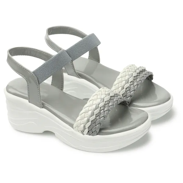 Grey_women_Dual_Color_Braided_strap_Wedges_Sandals