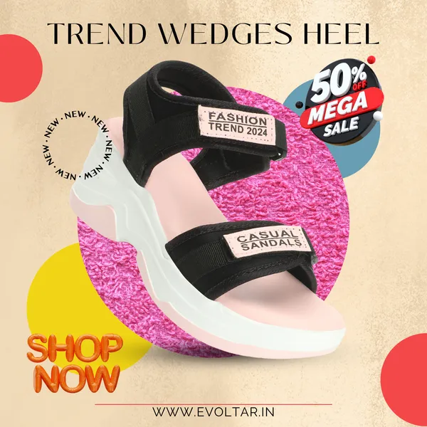 Peach_women_printed_Wedges_Sandals