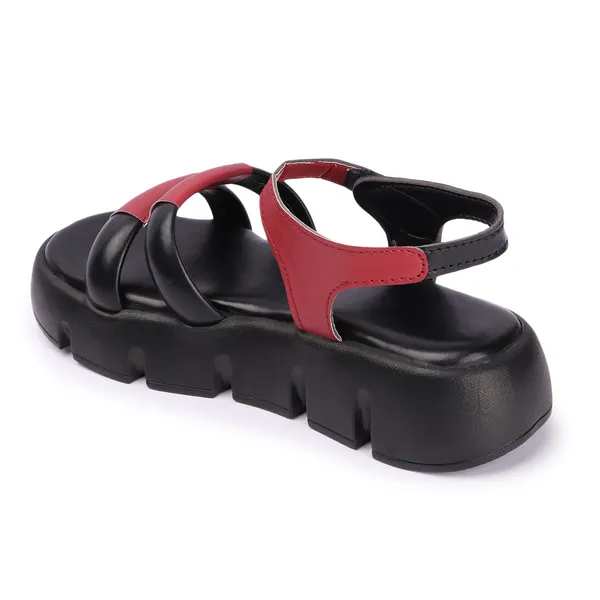 Black_women_valcro_strap_colorblocked_platfrom_sandals