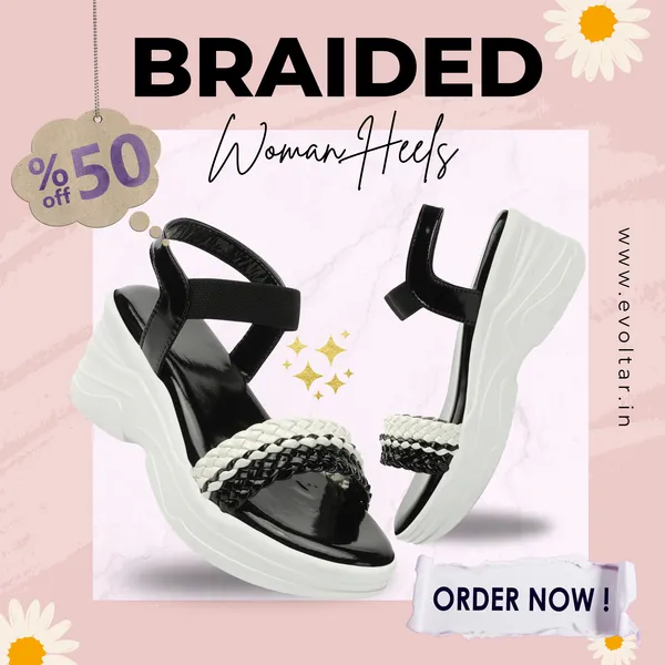Black_women_Dual_Color_Braided_strap_Wedges_Sandals
